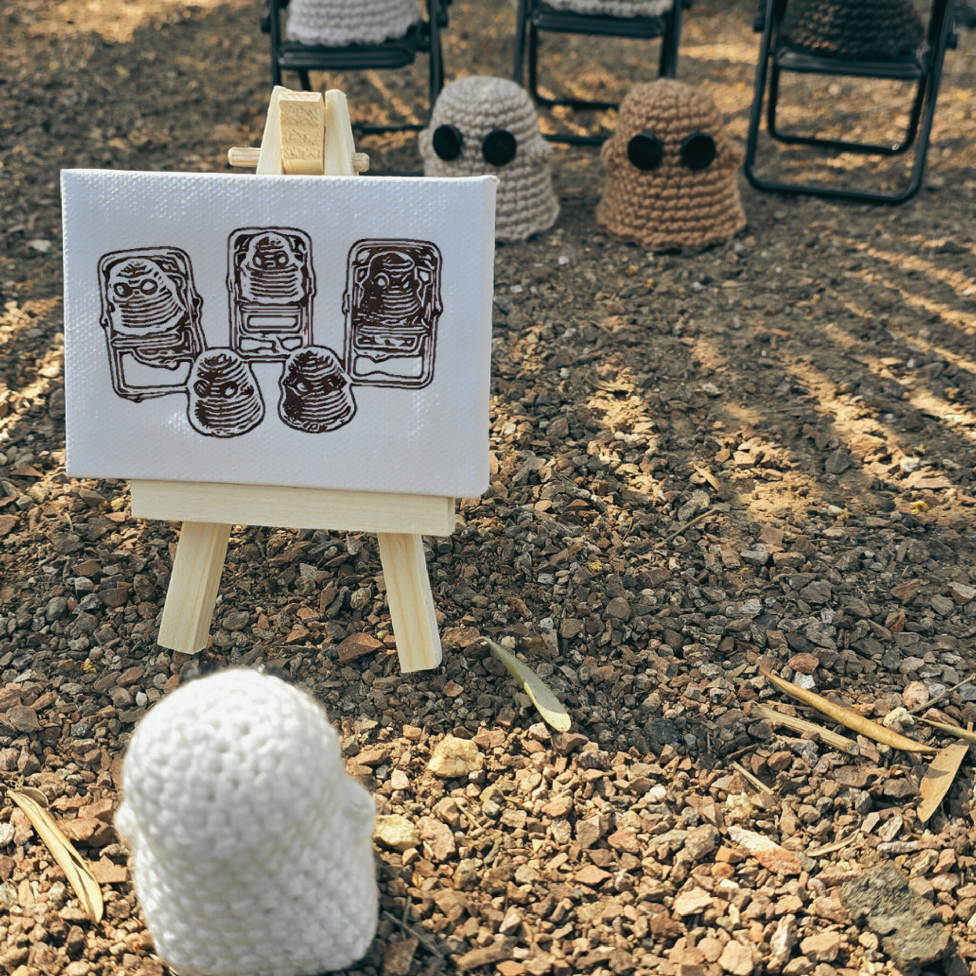 Handmade Ghostie Cloak for Urn: The Boo Crew